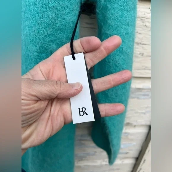 Banana Republic Alpaca Minimalist lagenlook BoHo Cowl Neck Sweater Dress S - Picture 10 of 15